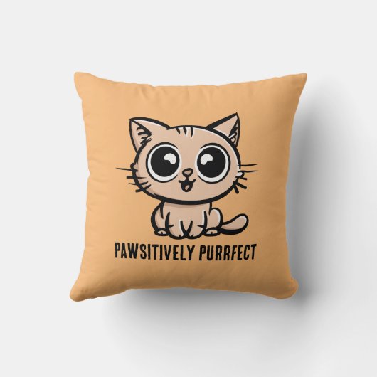 美しいマンガ子猫 クッション (裏面)