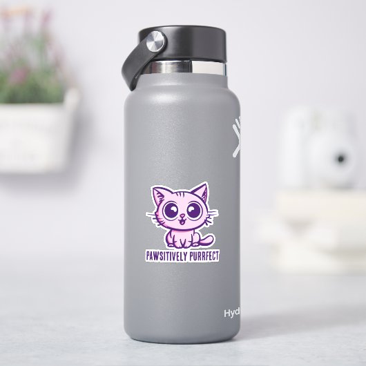 美しいマンガ子猫 シール (HydroFlask)