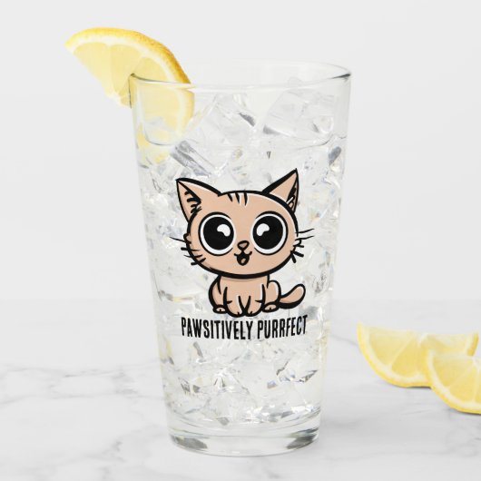 美しいマンガ子猫 タンブラーグラス (アイス正面)
