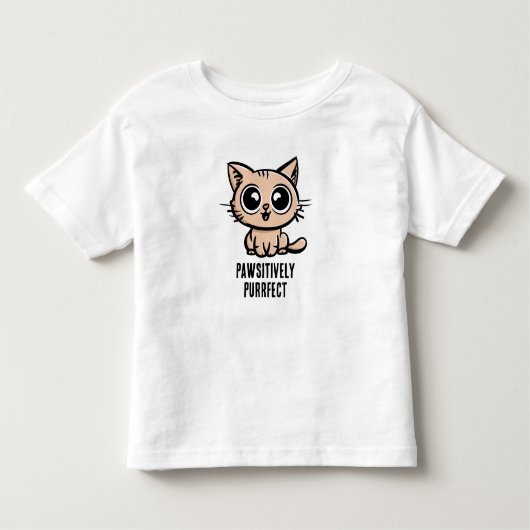美しいマンガ子猫 トドラーTシャツ (正面)