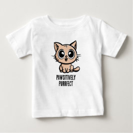 美しいマンガ子猫 ベビーTシャツ