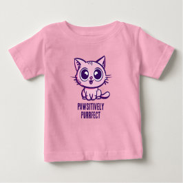 美しいマンガ子猫 ベビーTシャツ