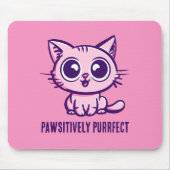 美しいマンガ子猫 マウスパッド (正面)