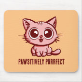 美しいマンガ子猫 マウスパッド (正面)