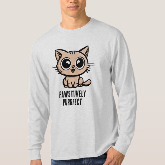 美しいマンガ子猫 Tシャツ (正面)