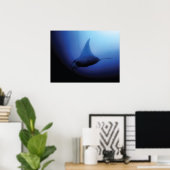 美しいマンタレイポスター ポスター (ホームオフィス)