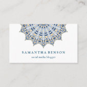 美しいマンダラのソーシャルメディアのブロガー 名刺 (正面)