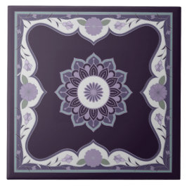 美しいマンダラスクロールデザイン タイル