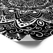 美しいマンダラパターンポスター ポスター (角)