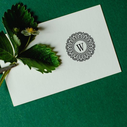 美しいマンダラファミリーモノグラム ラバースタンプ