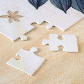 美しいマンダラフローラアート、クリーム背景 ジグソーパズル (側面)