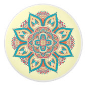 美しいマンダラモロッコアートデザイン セラミックノブ (正面)