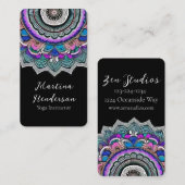 美しいマンダラヨガビジネスカード 名刺 (正面/裏面)