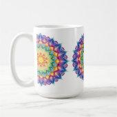 美しいマンダラヨゴと瞑想マグ コーヒーマグカップ (左)