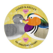 美しいマンダリンアヒル:任意の記念日 カッティングボード (正面)