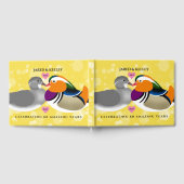 美しいマンダリンアヒル：任意の記念日 ゲストブック (全面)