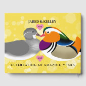 美しいマンダリンアヒル：任意の記念日 ゲストブック (裏面)