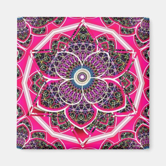 美しいマンデラデザイン マグネット (正面)