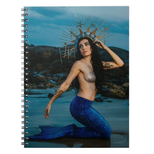 美しいマーメイドのスパイラルノート |ノート ノートブック (正面)