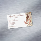 美しいマーメイドインバラ金ゴールドビーチ マグネット名刺 (インサイチュ)