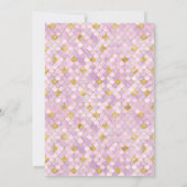 美しいマーメイドガールバースデーパーティー 招待状 (裏面)