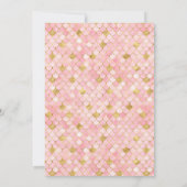 美しいマーメイドガールバースデーパーティー 招待状 (裏面)