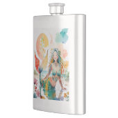 美しいマーメイドデザイン フラスク (左)