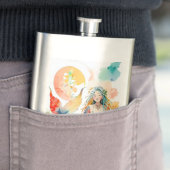 美しいマーメイドデザイン フラスク (インサイチュ)