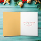 美しいマーメイドハッピーホリデーズクリスマス カード