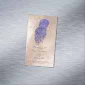 美しいマーメイドパープルアドレスメイクアップ美容師 マグネット名刺 (インサイチュ)