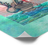 美しいマーメイドファンタジーアートバイモリー・ハリソン ポスター (角)