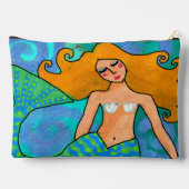 美しいマーメイド抽象芸術 アクセサリーポーチ (裏面)