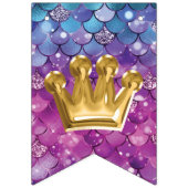 美しいマーメイド誕生日バルーンフォイル文字 バンティングフラッグ (第1の旗)