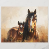 美しいマーレとフォア絵を描ルのスクラップブック紙 (正面)