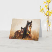 美しいマーレとフォア絵を描ル カード (黄色い花)