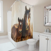 美しいマーレとフォア絵を描ル シャワーカーテン (インサイチュ)