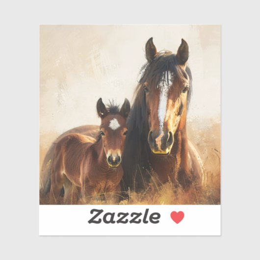 美しいマーレとフォア絵を描ル シール (シート)