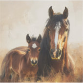 美しいマーレとフォア絵を描ル シール (正面)