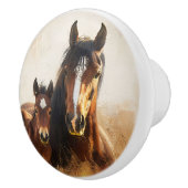 美しいマーレとフォア絵を描ル セラミックノブ (右)