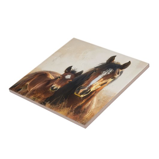 美しいマーレとフォア絵を描ル タイル (側面)