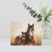 美しいマーレとフォア絵を描ル ポストカード (スタンド正面)