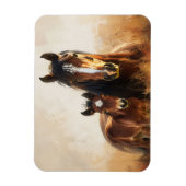 美しいマーレとフォア絵を描ル マグネット (縦)