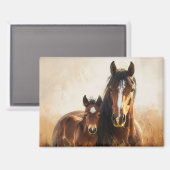 美しいマーレとフォア絵を描ル マグネット (正面/裏面)