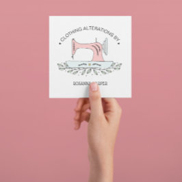 美しいミシンの衣類の変化 スクエア名刺