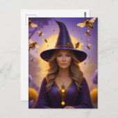 美しいミツバチの魔女 ポストカード (正面/裏面)