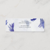 美しいミニフローラ | スタッド表示カード スキニー名刺 (裏面)