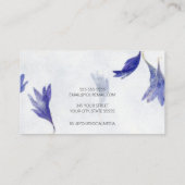 美しいミニフローラ | スタッド表示カード 名刺 (裏面)