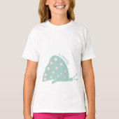 美しいミニマリストの緑の蝶のTシャツ Tシャツ (正面)
