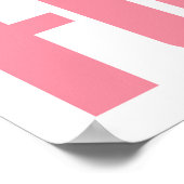 美しいミニマリストピンクタイポグラフィ ポスター (角)