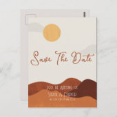 美しいミニマルなサニーデザートポストカード ポストカード (正面/裏面)